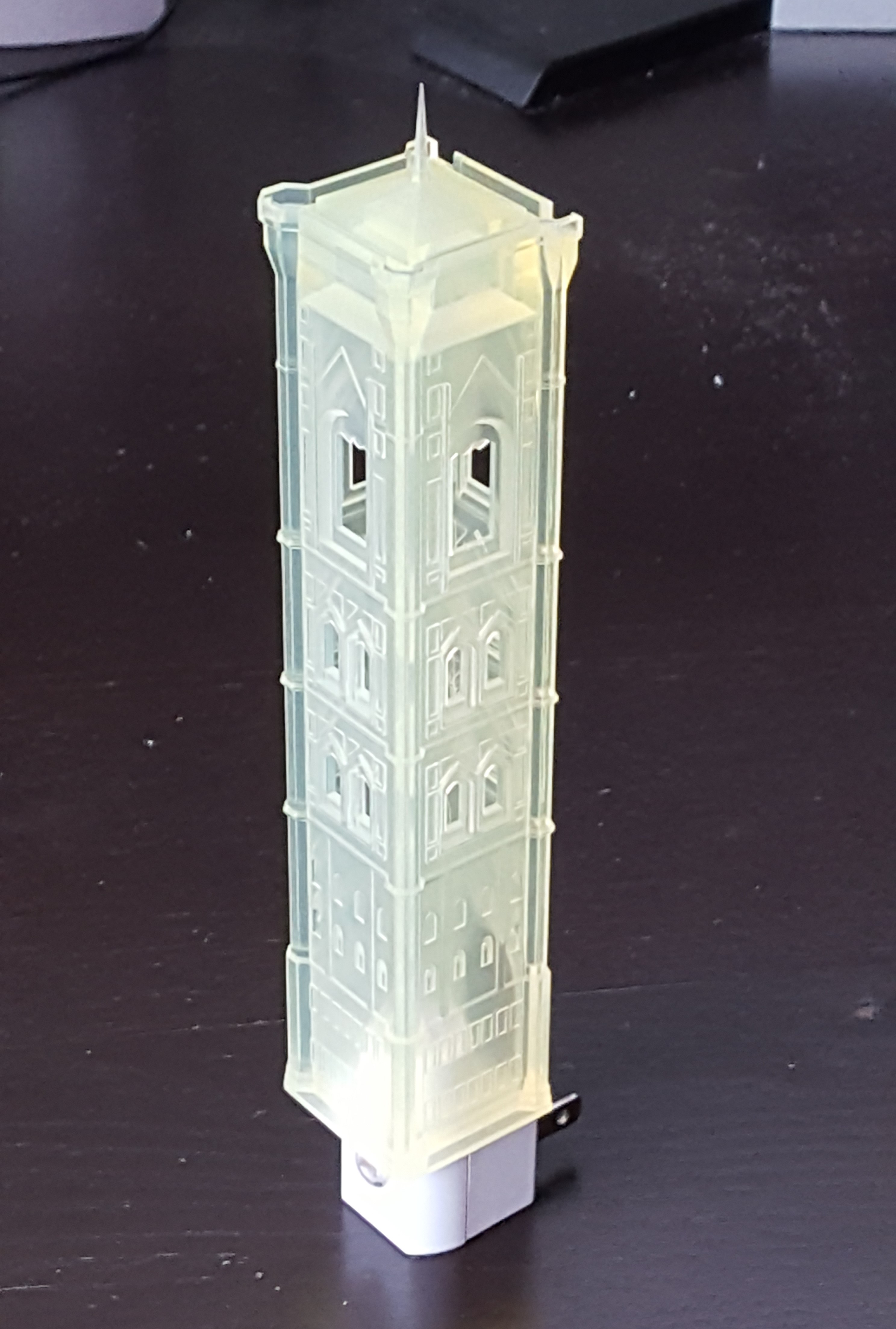 The Campanile model attached to the plugin light