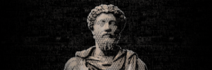 AI Marcus Aurelius art banner