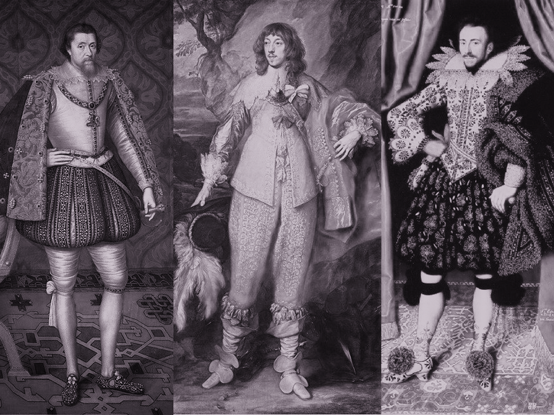 1600s English men in formal attire