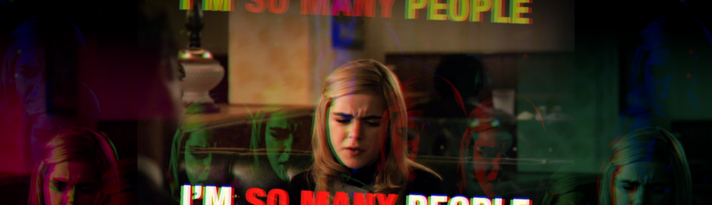 Vibrant digital image of Sally Draper from Mad Men saying "I'm so many people."